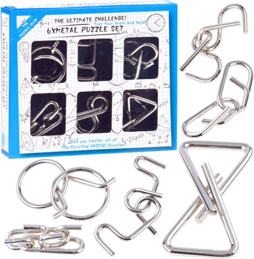 Metal brain teasers logic puzzle