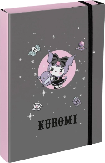 A4 Jumbo skolas burtnīcu mapes KUROMI pelēkas