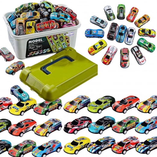Set of Racing Cars WOOPIE in Box 50 pcs