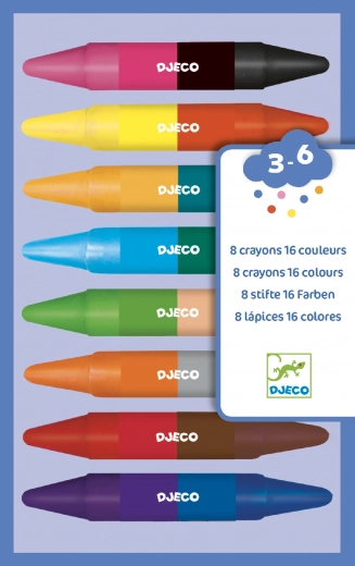 Double-Sided Crayons DJECO