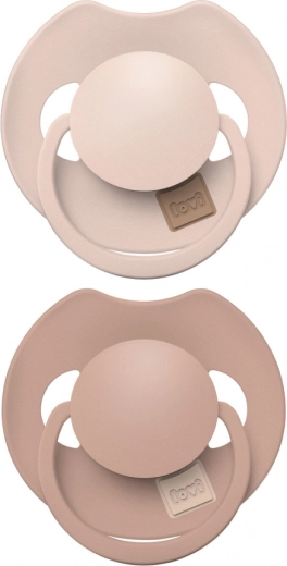 Silikona dinamiskie knupīši LOVI PRIME 18m+ Nude/Blush – 2 gab.