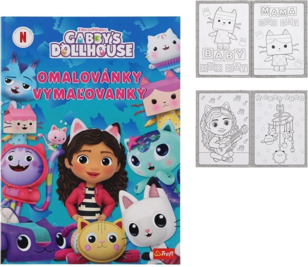 Krāsojamā grāmata Gabby's Dollhouse 20 × 27,5 cm