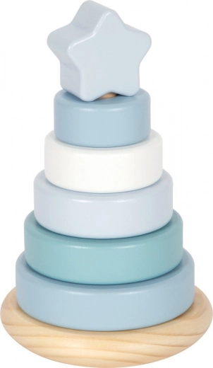 Small Foot Wooden Stacking Tower Blue
