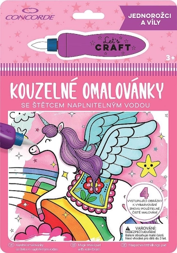 Burvju krāsojamās lapas – vienradži un fejas CONCORDE