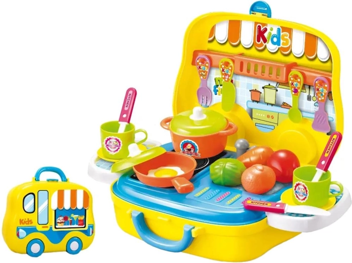 Bērnu virtuvīte koferī Buddy Toys