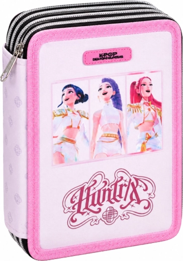Trīsstāvu skolas penālis KPop Demon Hunters Huntrix – pilnībā aprīkots - 1 gab.