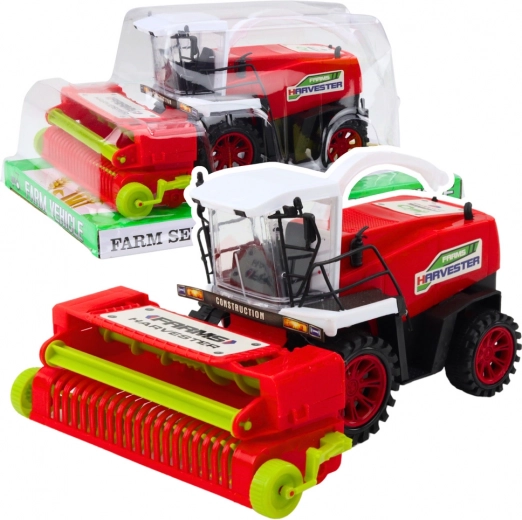 Red Agricultural Harvester with Drive