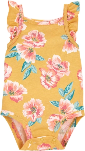 Carter's girls' sleeveless bodysuit Pink Flowers – 24m