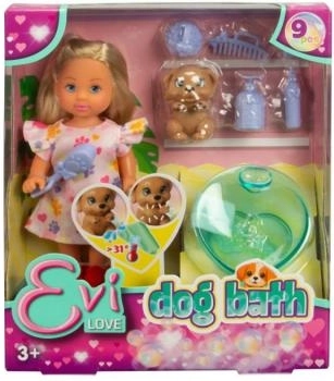 Doll Evicka with Dog and Accessories