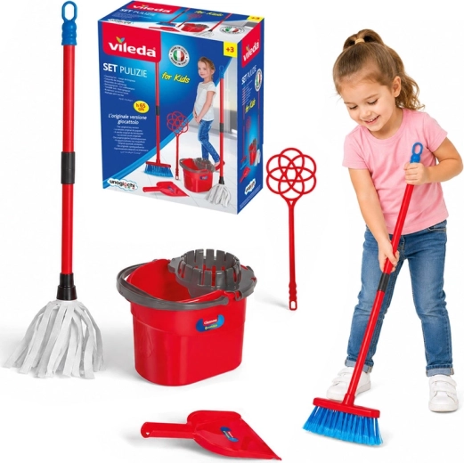 Vileda For Kids children's cleaning set with mop, bucket and broom