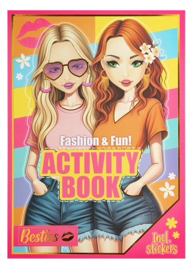 Modes radošuma grāmata Fashion and Fun A4 Besties