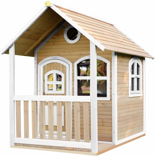 Wooden children’s playhouse AXI Alex with windows, height 178 cm
