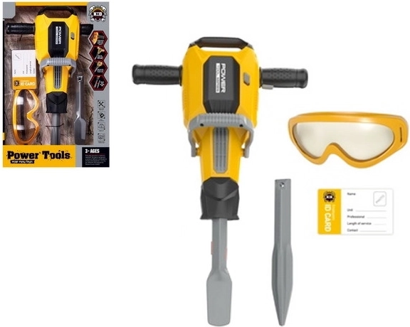 Bērnu pneimatiskais āmurs Power Tools – dzeltens