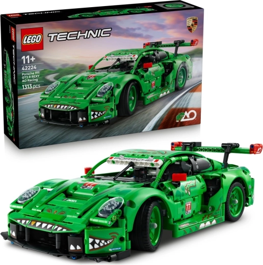 LEGO Technic Porsche 911 GT3 R REXY AO Racing sacīkšu auto