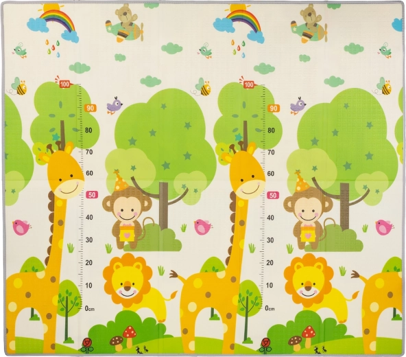 Chipolino bērnu spēļu paklājs Džungļi 142 × 142 cm