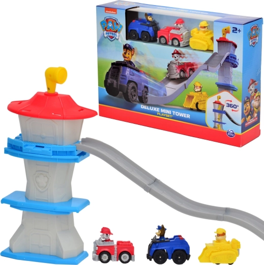 Paw Patrol deluxe tornis 3v1 ar trasi un 3 mašīnītēm