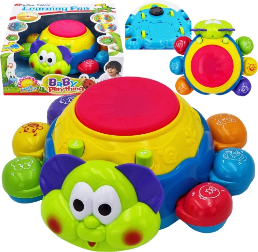 Interactive crawling ladybug toy