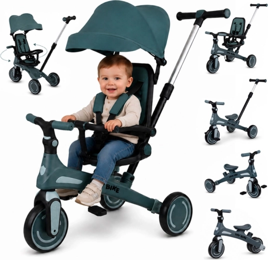 Bērnu trīsritenis Tiny Bike 5in1, kas aug kopā ar bērnu – Standarta