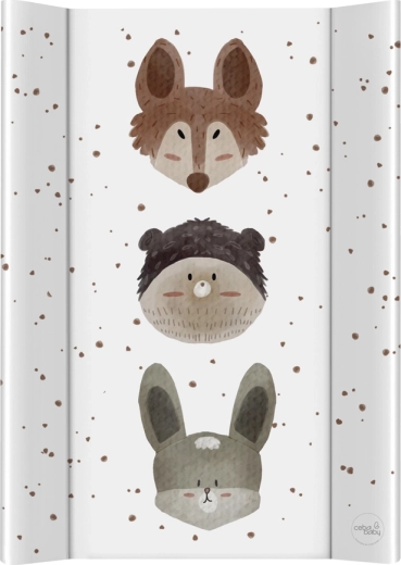 Ceba Baby changing mat with rigid board 50 × 70 cm basic cute animals