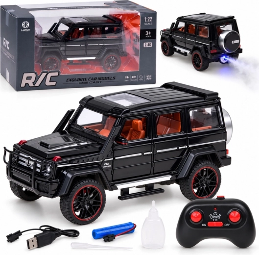 Remote-Controlled Brabus G800 Car with Metal Body, LED Lights and Smoke Effect