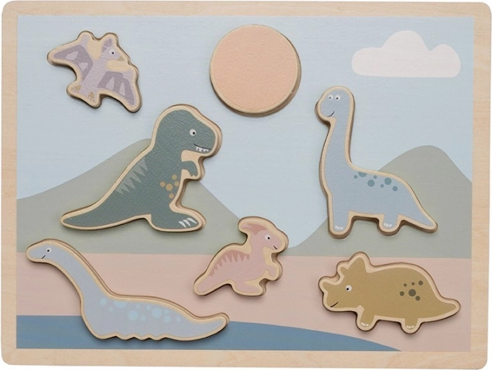 Jabadabado wooden insert puzzle dinosaurs