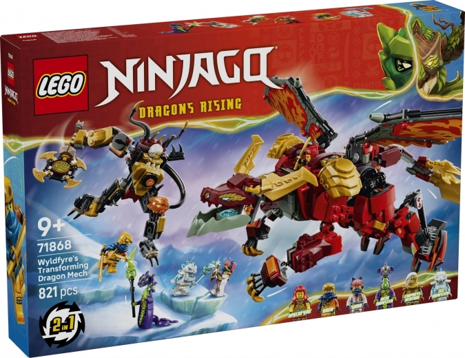 LEGO NINJAGO Wyldfyre’s Transforming Dragon Mech