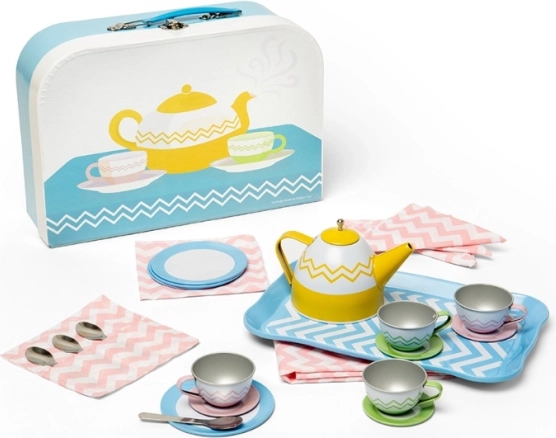 BIGJIGS TOYS bērnu tējas servīze koferītī