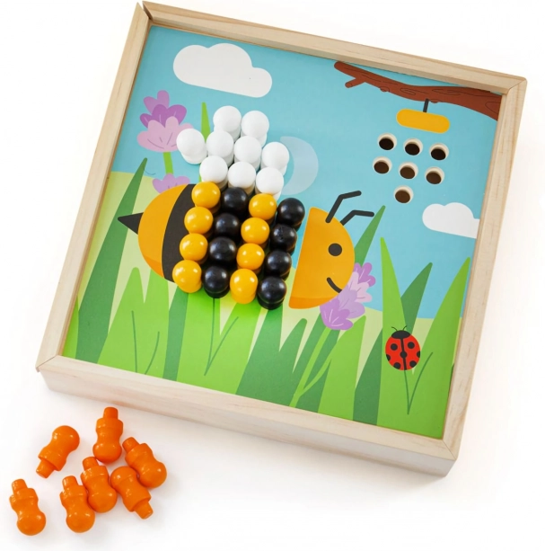 Bigjigs Toys koka mozaīka “Dārziņš”