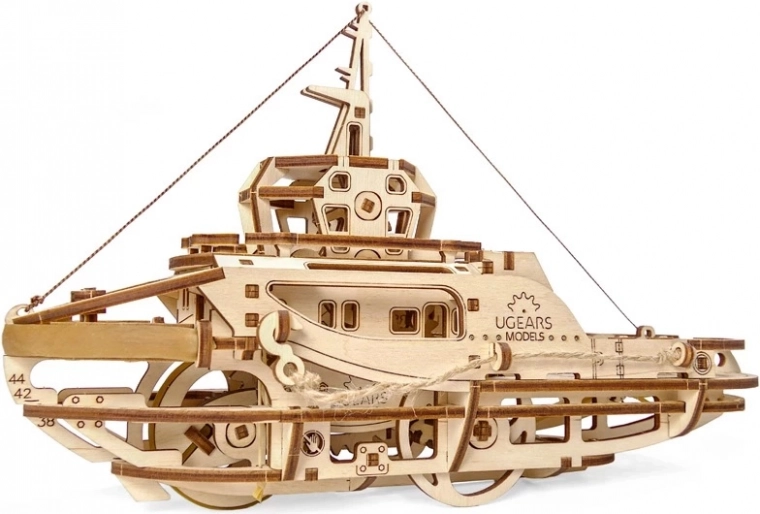 Ugears koka mehāniska puzle velkonis