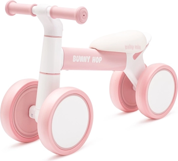 Baby Mix Bunny Hop ultralight bērnu līdzsvara ritenis, rozā