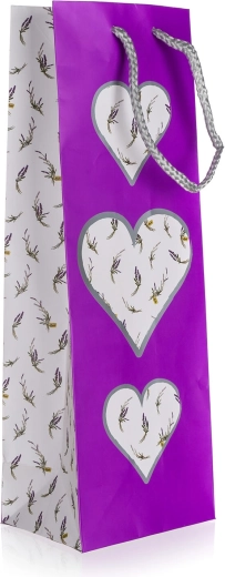 Dāvanu maisiņš pudelei Lavanda 12 × 35 × 9 cm