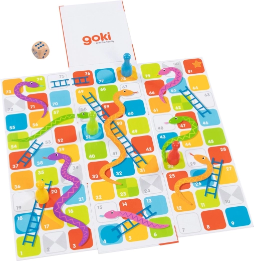 XXL Čūskas un kāpnes salokāmā kubā – 1 gabals