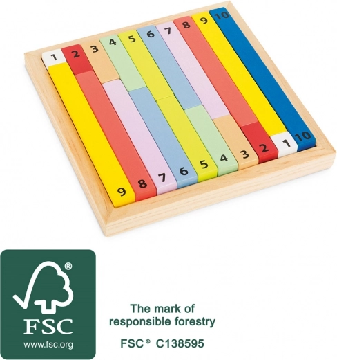 Izglītojoša krāsaina tabula SMALL FOOT no FSC koka