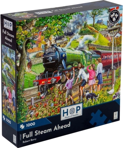 Nostalgic steam train motif