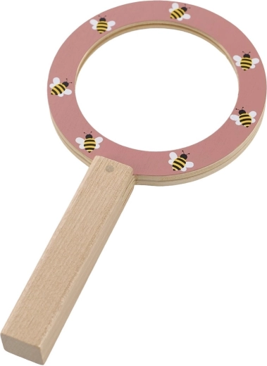 Wooden handle and cute bee motif