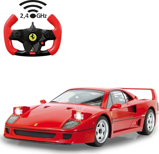 Jamara Ferrari F40 RC auto 1:14, sarkans, 2,4 GHz