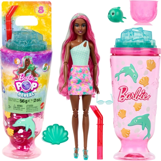 Barbie Pop Reveal zemūdens pasaule – lelle ar 8 pārsteigumiem