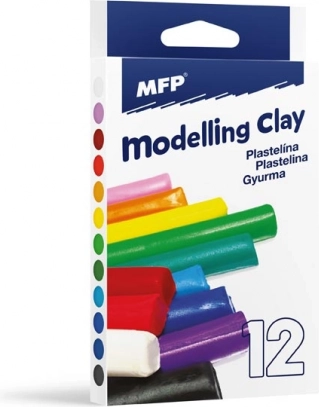 Modelējamā masa – 12 krāsu komplekts, 200 g