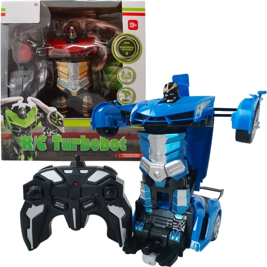 RC transformējama automašīna un robots Turbobot ar tālvadību