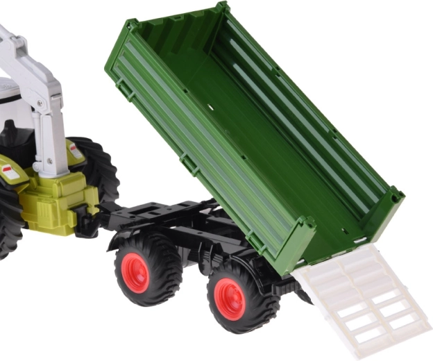 Atvienojama piekabe ar dumpera funkciju un bortiem