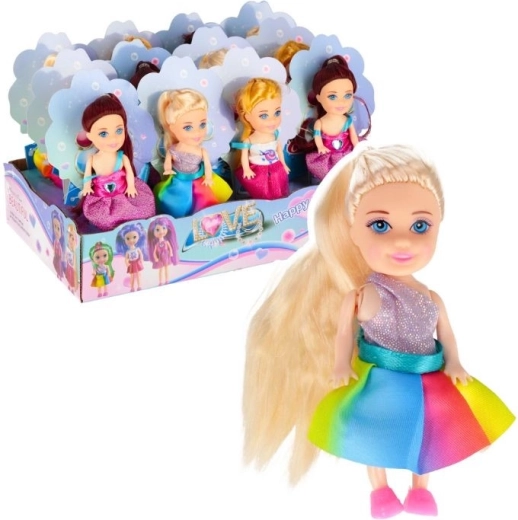 Mazā lelle Rainbow – kolekcionējama mini lelle 10 cm, variantu mikss