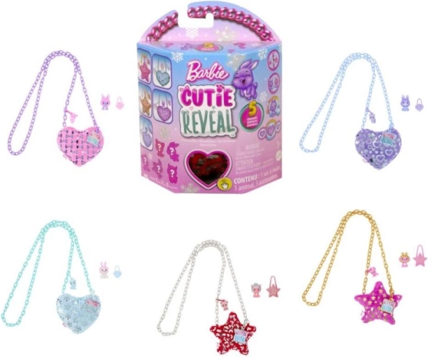 Barbie Cutie Reveal plīša rokassomiņa