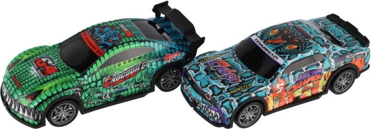 Two color variants in a display box