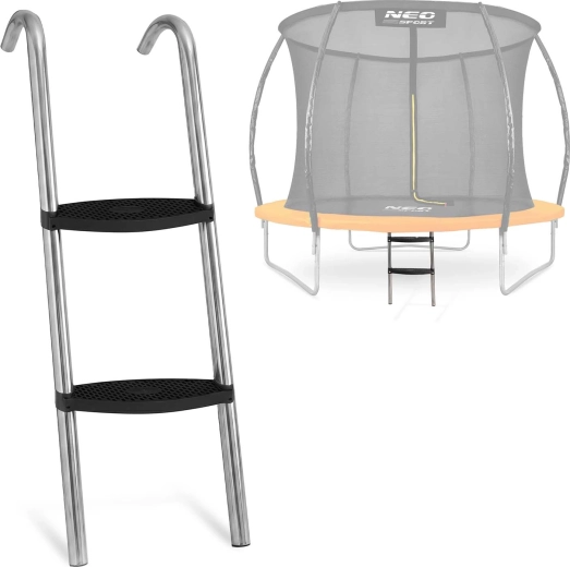 Neo-Sport ladder for trampoline 6–8 ft (183–252 cm), 2 steps