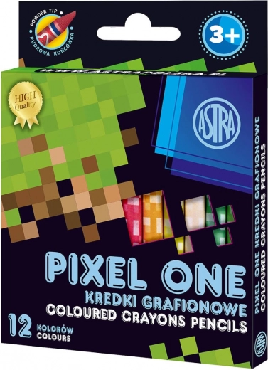 ASTRA kaolīna pasteļkrītiņi PIXEL ONE, 12 gab.