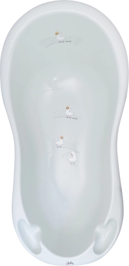 MALTEX designer baby bathtub Minimal 84 cm with anti-slip – pony – Steel Grey