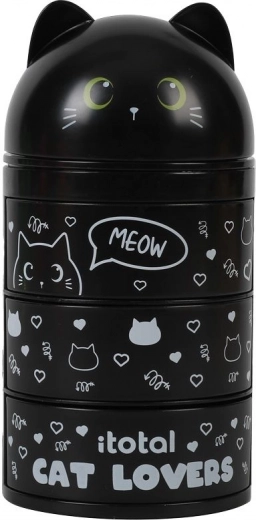 Organizer with drawers black cat