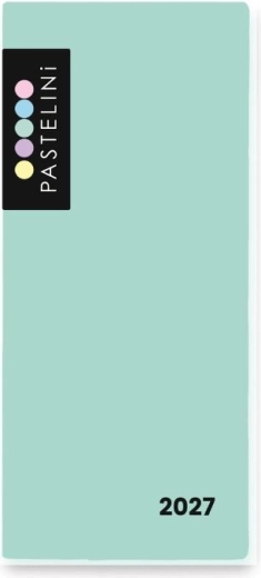 Pastelini weekly diary in PVC cover 2027 green