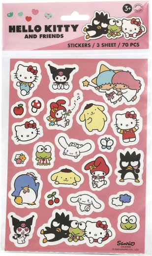 Hello Kitty uzlīmju komplekts 70 gab.
