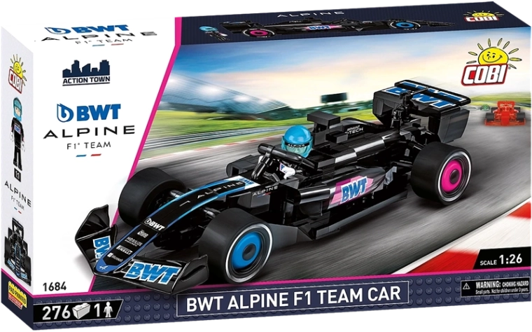 Autentisks BWT Alpine F1 Team formulas bolīda izskats